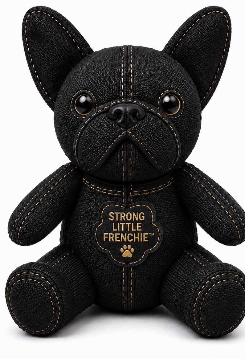 Strong Little Frenchie™ prototype — Front view